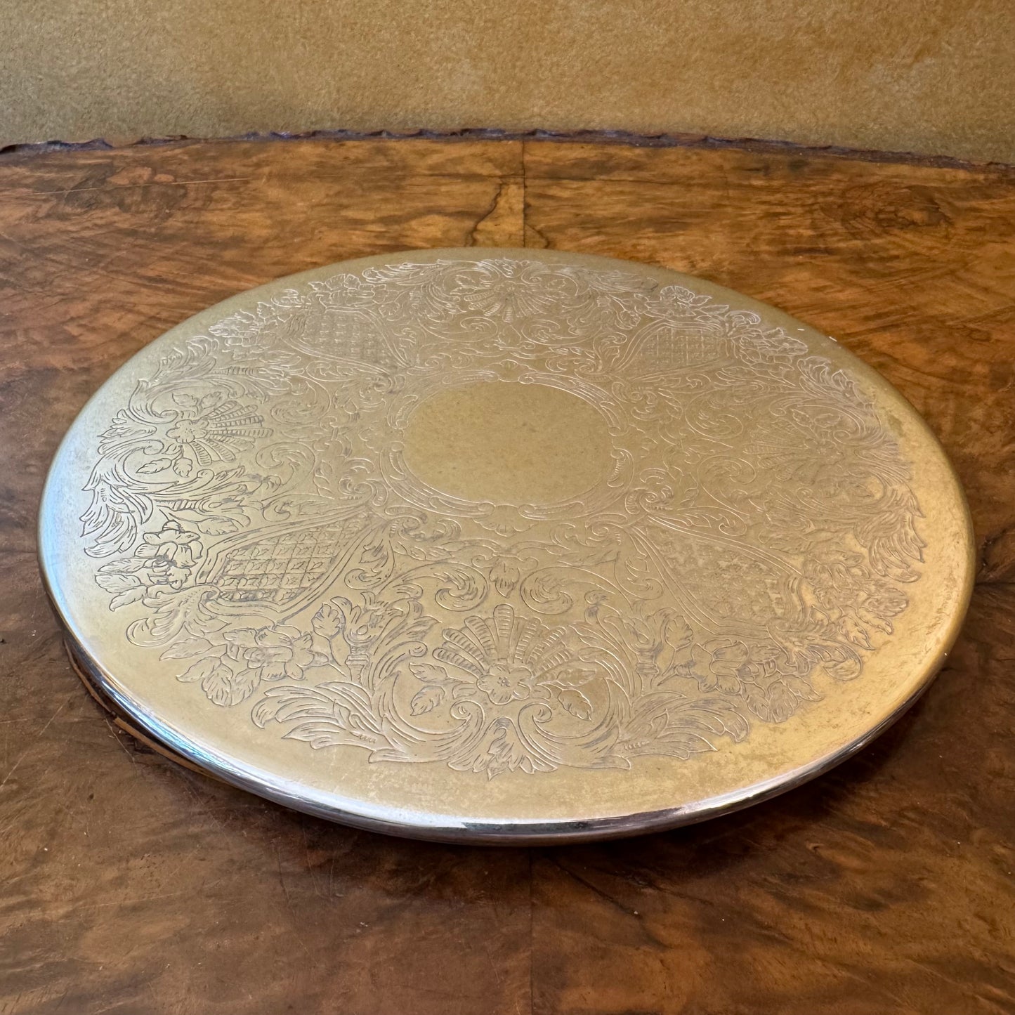 Vintage Silver Plate Placemats Pair