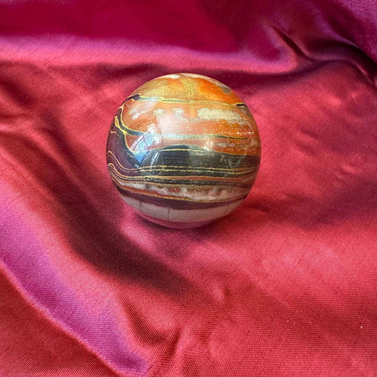 Ocean Jasper Orbicular Sphere