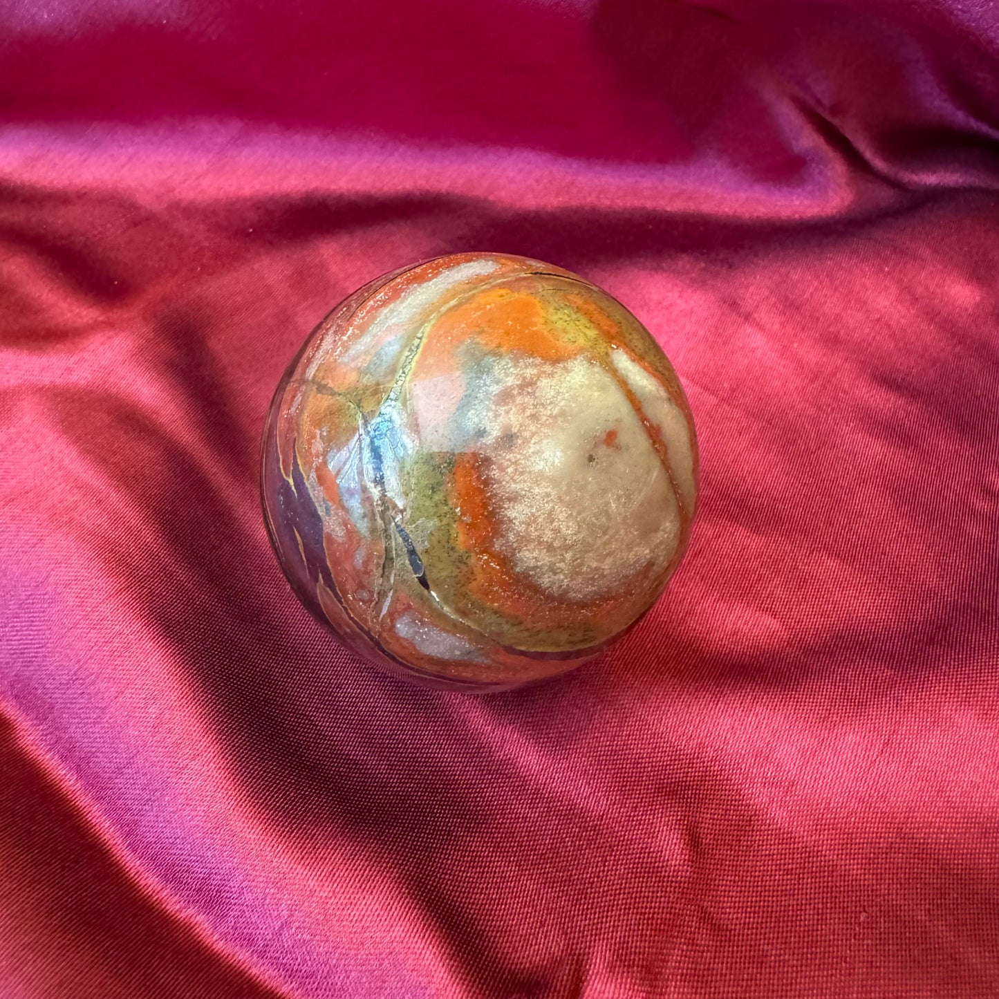 Ocean Jasper Orbicular Sphere