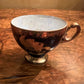 Vintage Nathco Japanese Coloured Coffee Cup & Saucer Set