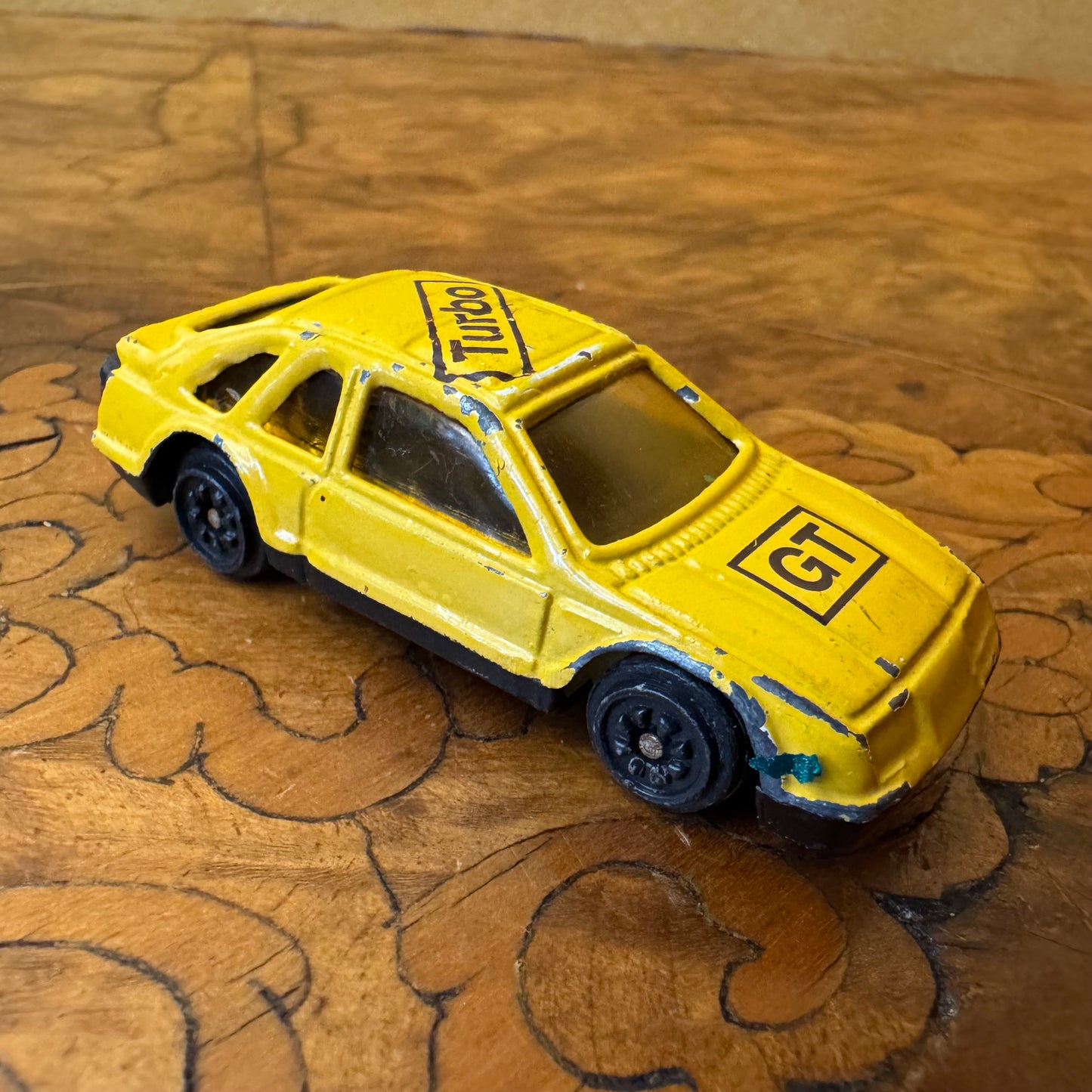 Yellow Ford Sierra XR4Ti Diecast Car Turbo GT