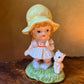 Vintage Duncan Royale Little Girl With Cat Figurine