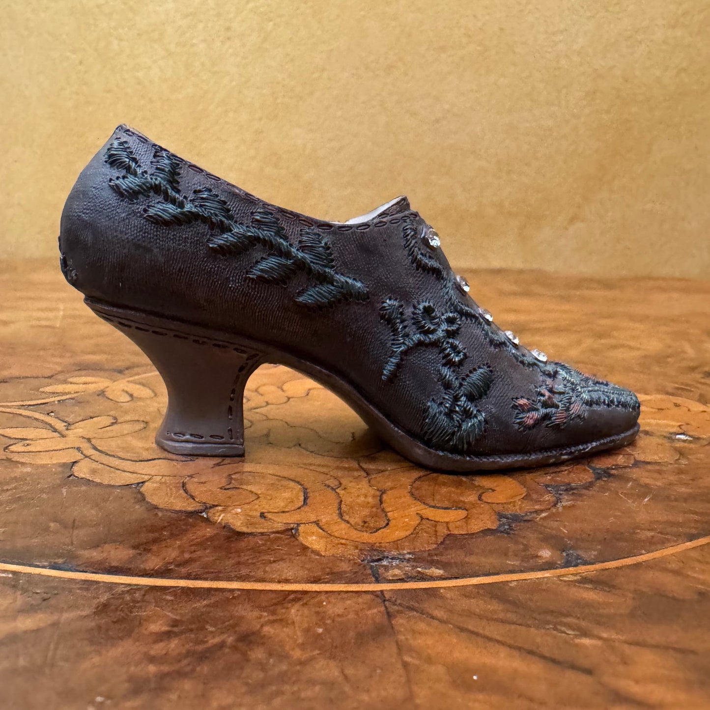 Vintage Ceramic Miniature Shoe Ornament