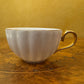 Gold Trim White Tea Cup & Saucer