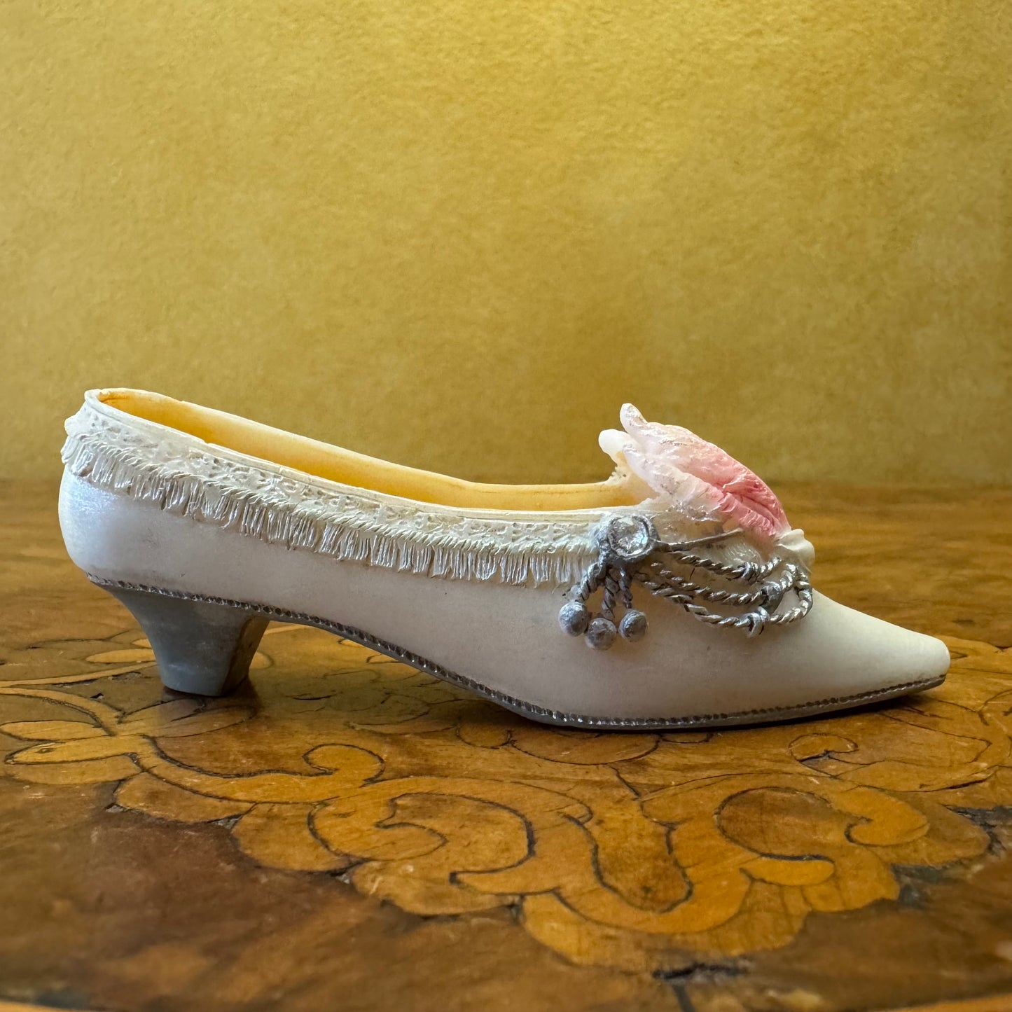 Vintage Ceramic Miniature Shoe Ornament