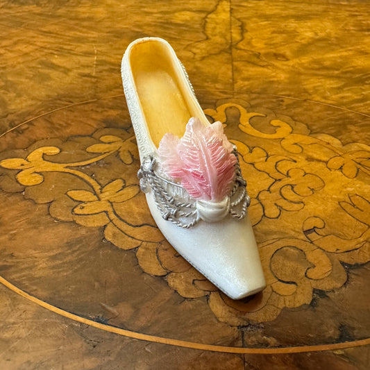 Vintage Ceramic Miniature Shoe Ornament