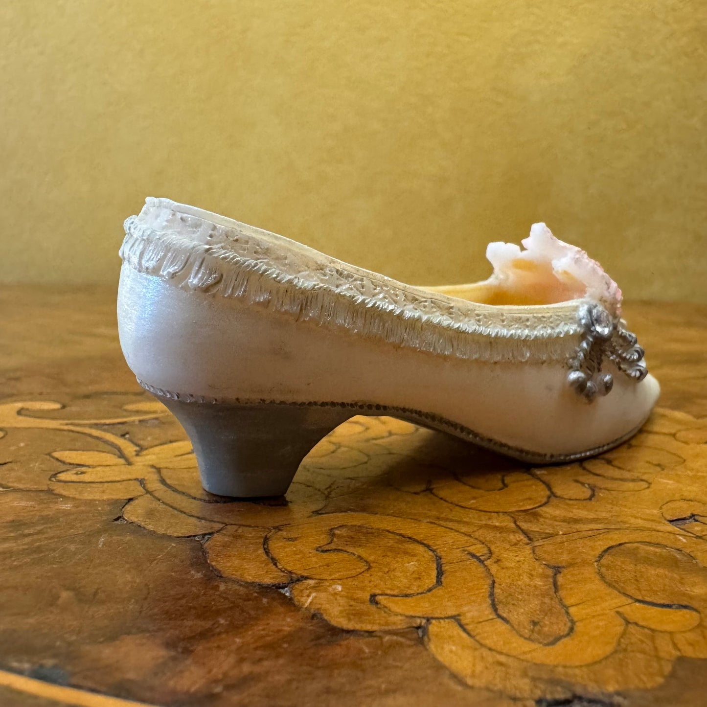 Vintage Ceramic Miniature Shoe Ornament