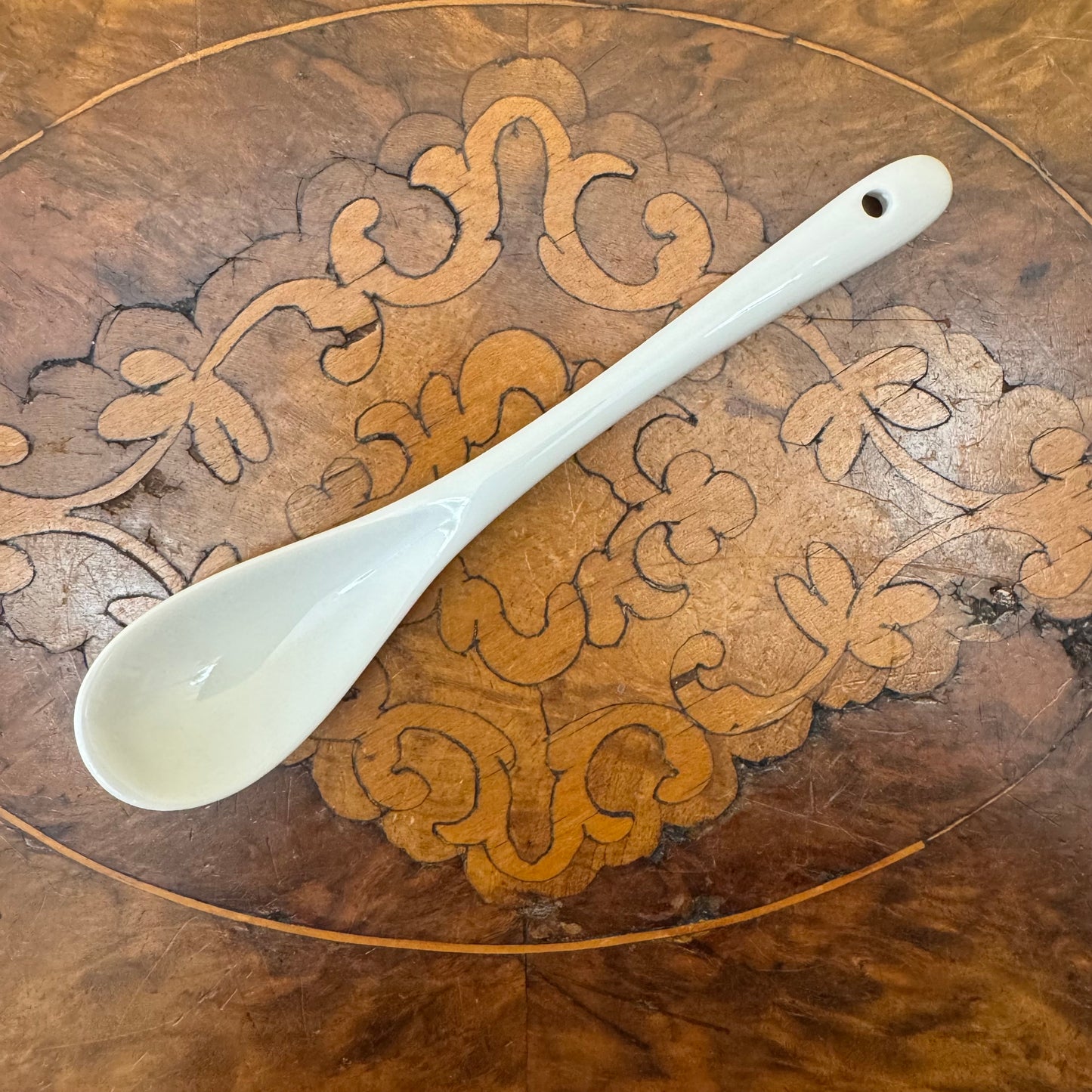 White Porcelain Spoon