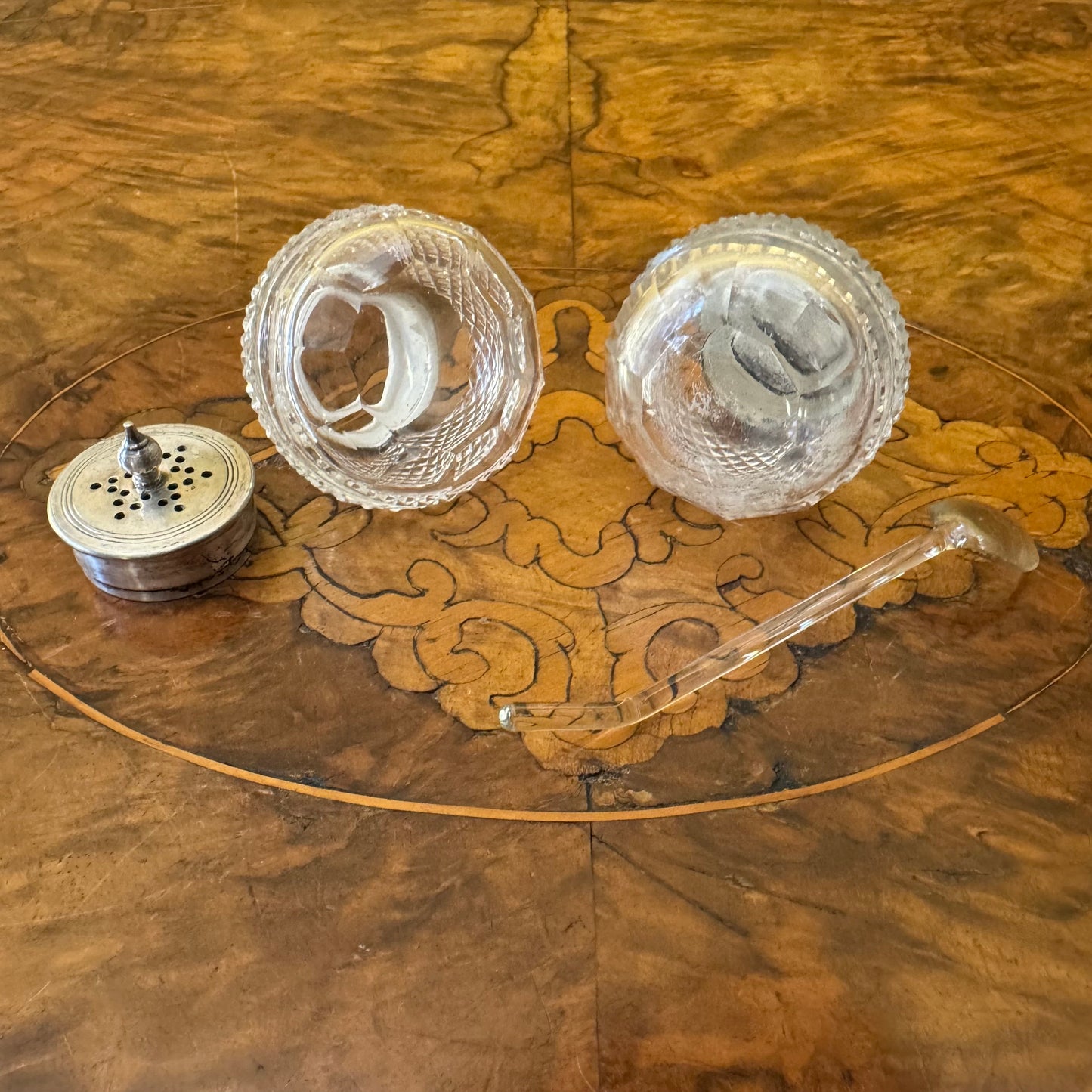 Vintage Glass Cruet Set