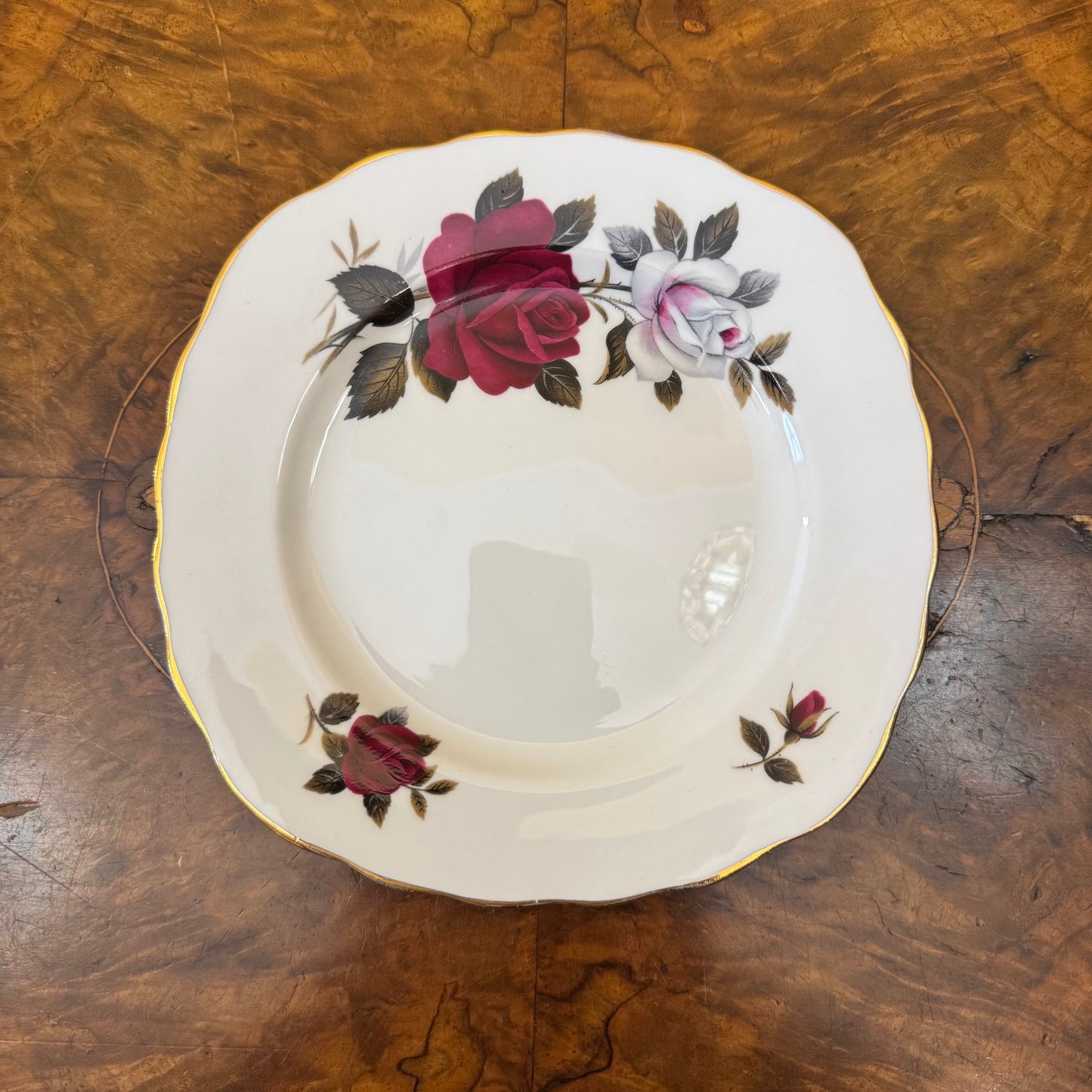 Vintage Colclough Rose Print Side Plate