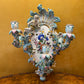 Antique 19th Century Meissen Porcelain Wall Candelabra Scones Pair