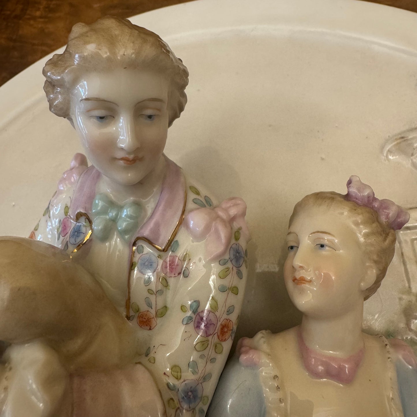 Antique German Porcelain Figured Plaques