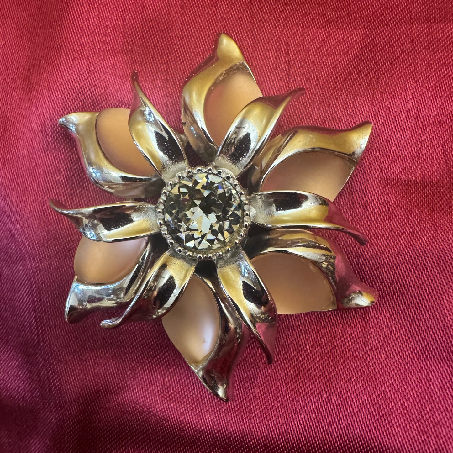 Vintage Costume Flower Brooch