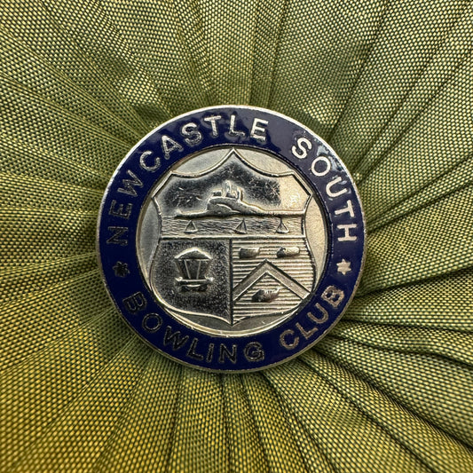 Vintage Newcastle South Bowling Club Badge Pin