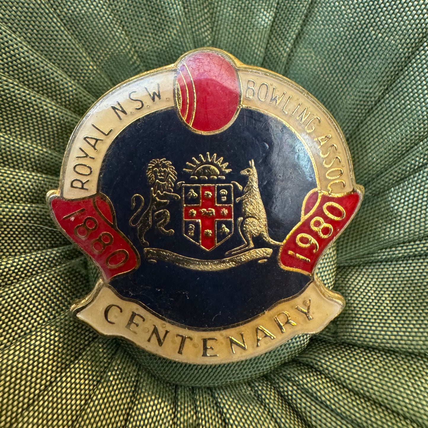 Royal NSW Bowling Association Badge Pin