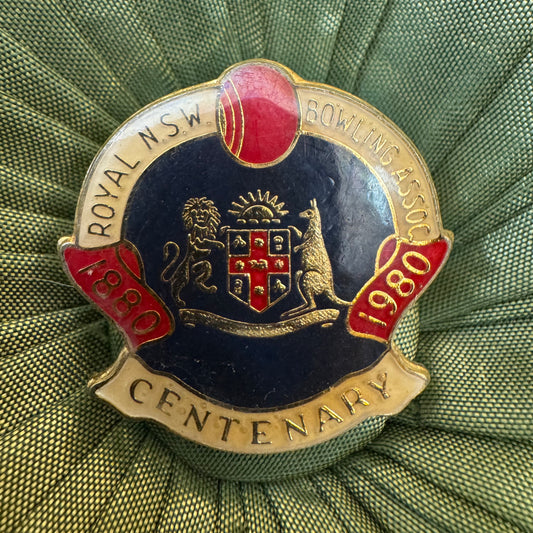 Royal NSW Bowling Association Badge Pin
