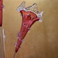 Antique 19th Century Victorian Cranberry Glass Epergne