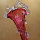Antique 19th Century Victorian Cranberry Glass Epergne
