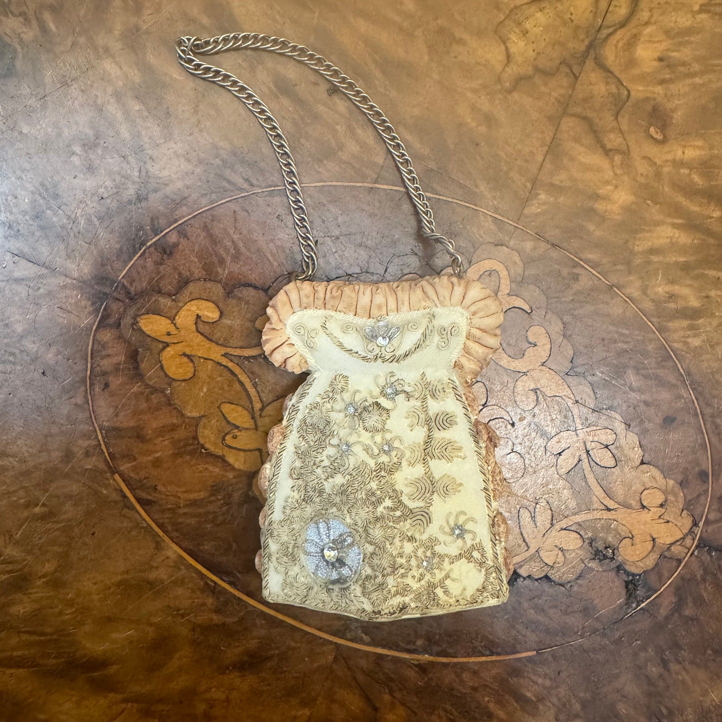Vintage Ceramic Miniature Bag Ornament