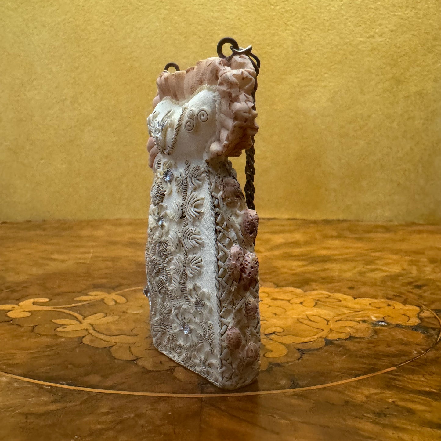 Vintage Ceramic Miniature Bag Ornament