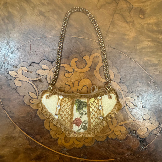Vintage Ceramic Miniature Bag Ornament