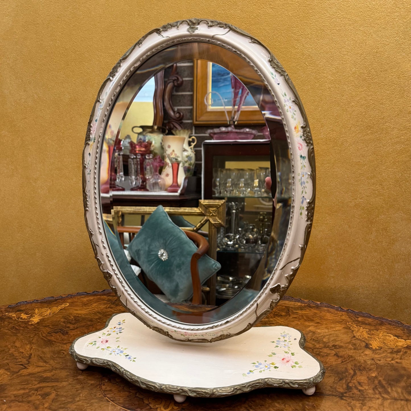 Vintage French Provincial Vanity Mirror