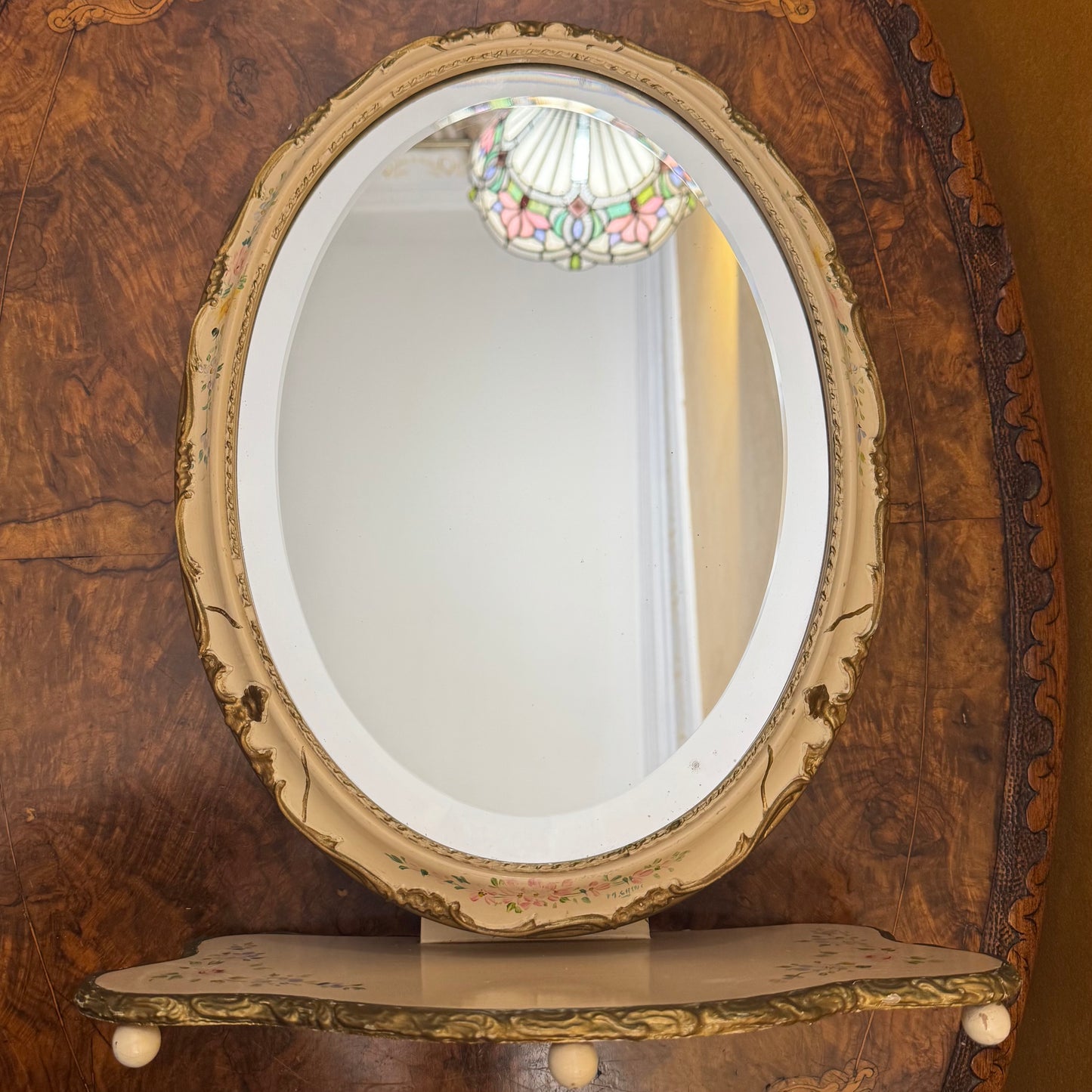 Vintage French Provincial Vanity Mirror