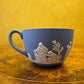 Vintage Wedgwood Blue Jasperware Tea Cup & Saucer