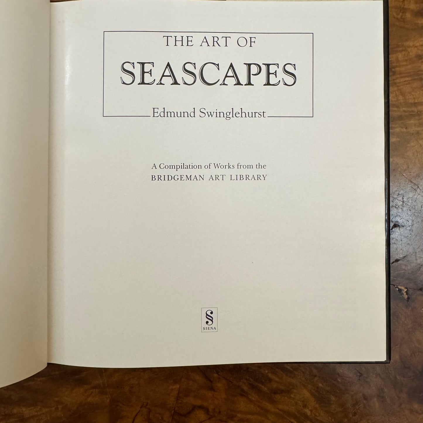 The Art Of Seascapes By Edmund Swinglehurst Hardcover Book