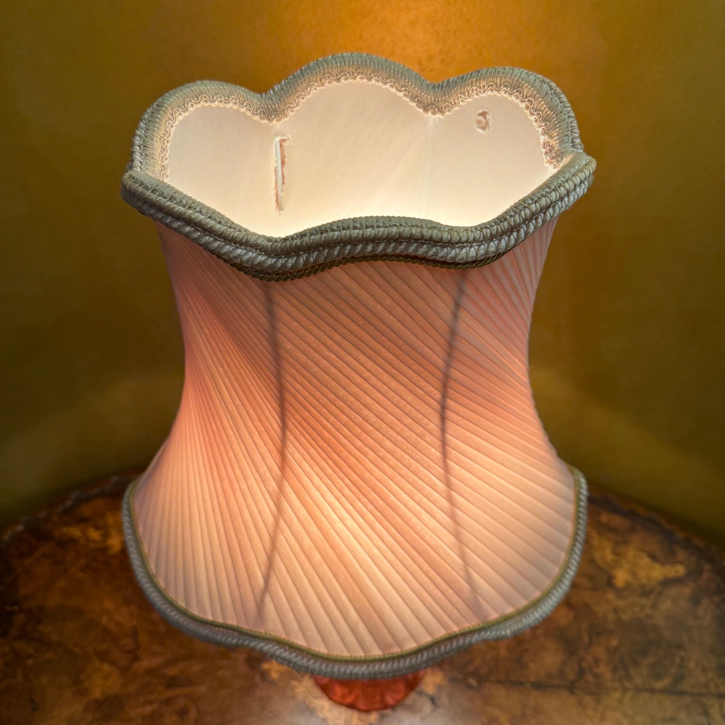 Vintage Italian Murano Glass Dolphin Table Lamp