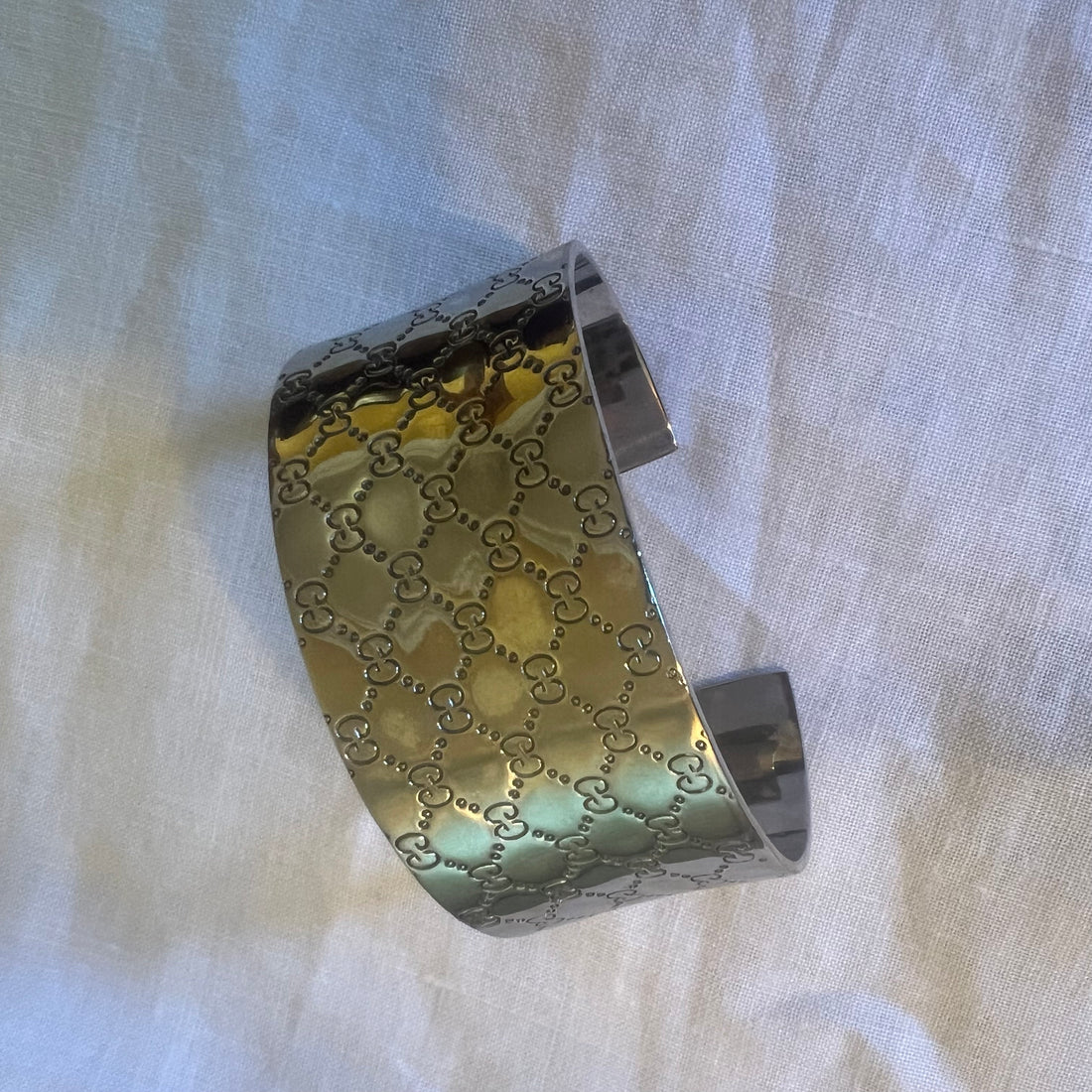 Sterling Silver Plate Gucci Style Cuff