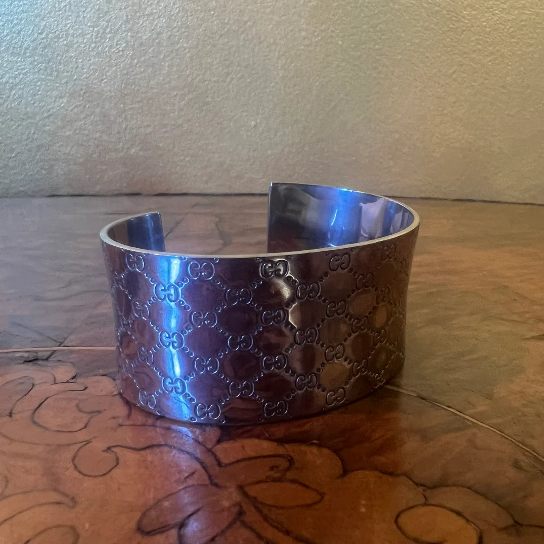 Sterling Silver Plate Gucci Style Cuff