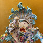 Antique 19th Century Meissen Porcelain Wall Candelabra Scones Pair