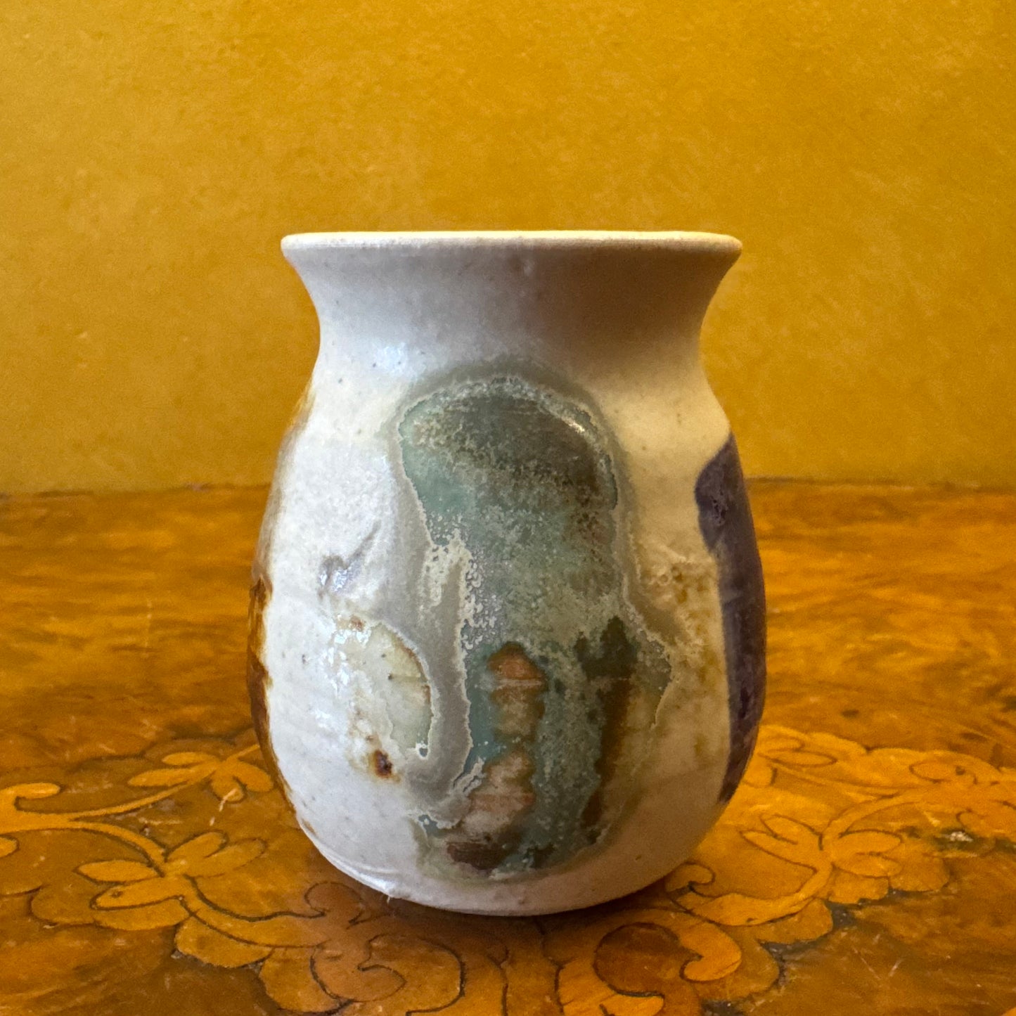 Australian Pottery Abstract Print Small Vase