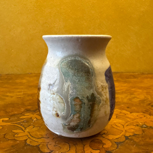 Australian Pottery Abstract Print Small Vase