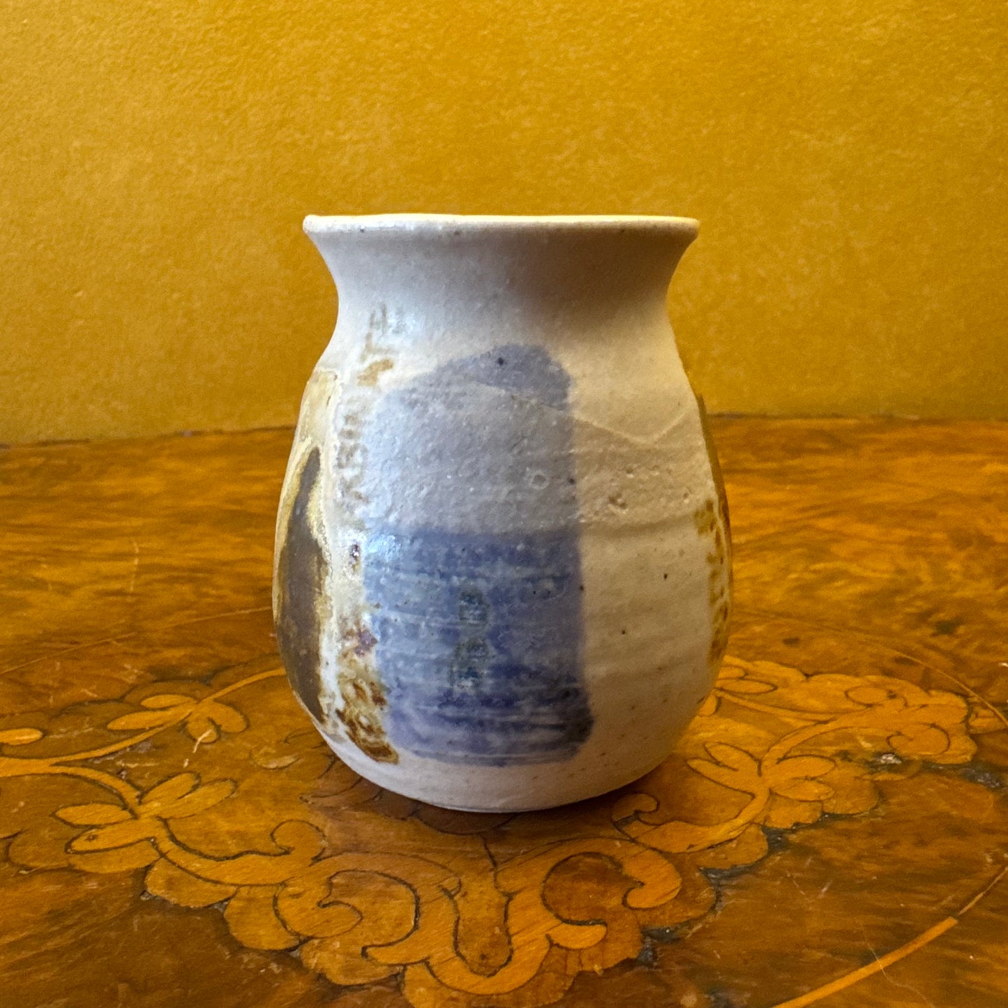 Australian Pottery Abstract Print Small Vase