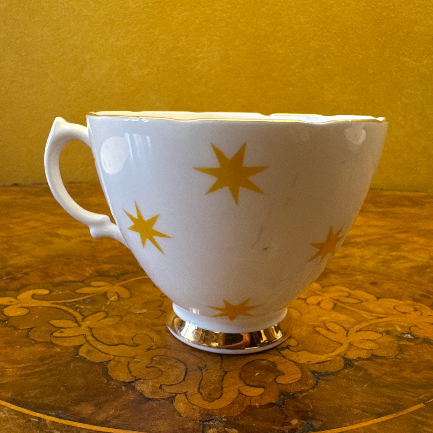 Royal Vale Star Print Tea Cup & Saucer