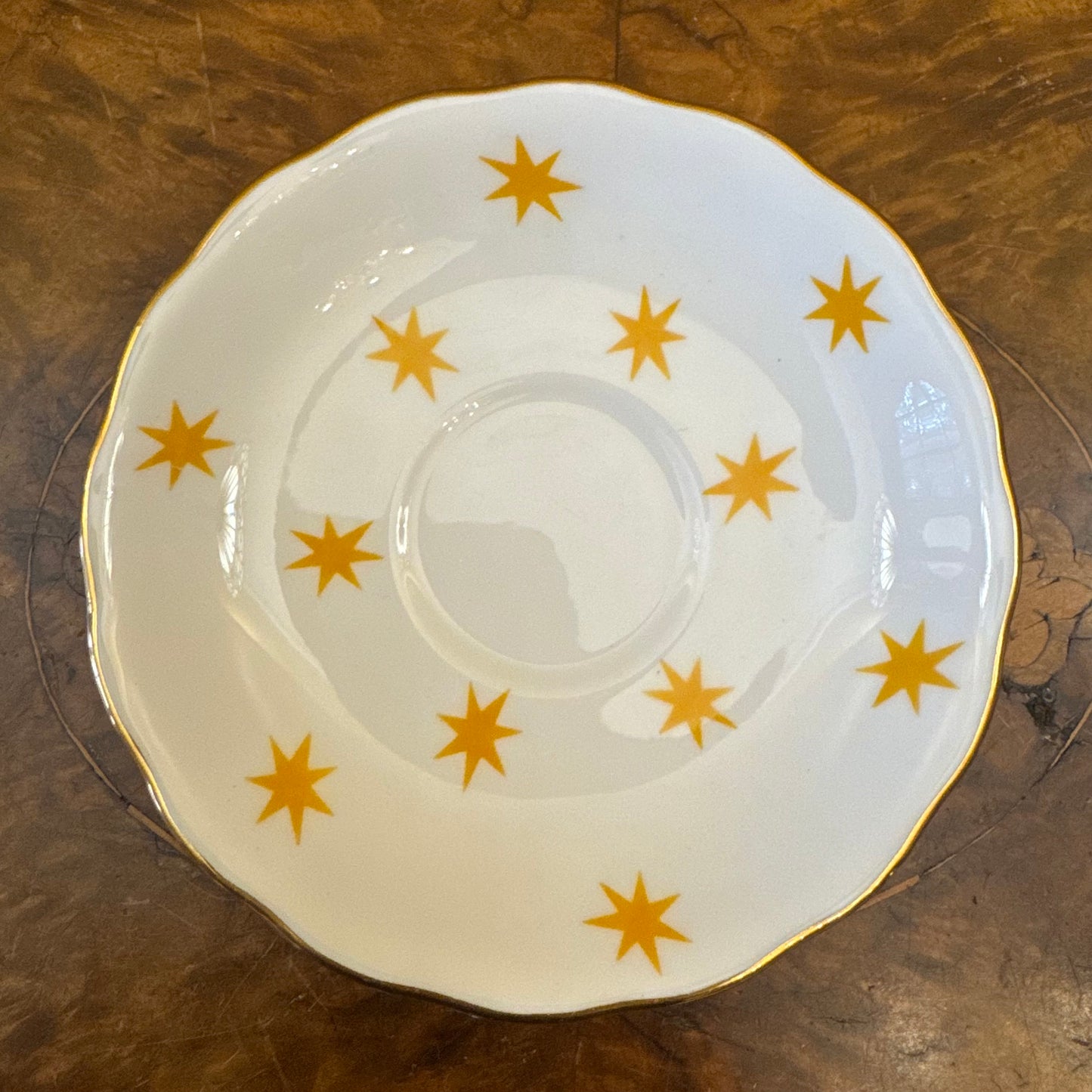 Royal Vale Star Print Tea Cup & Saucer