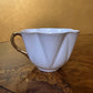 Vintage Shelley White Dainty Tea Cup & Saucer