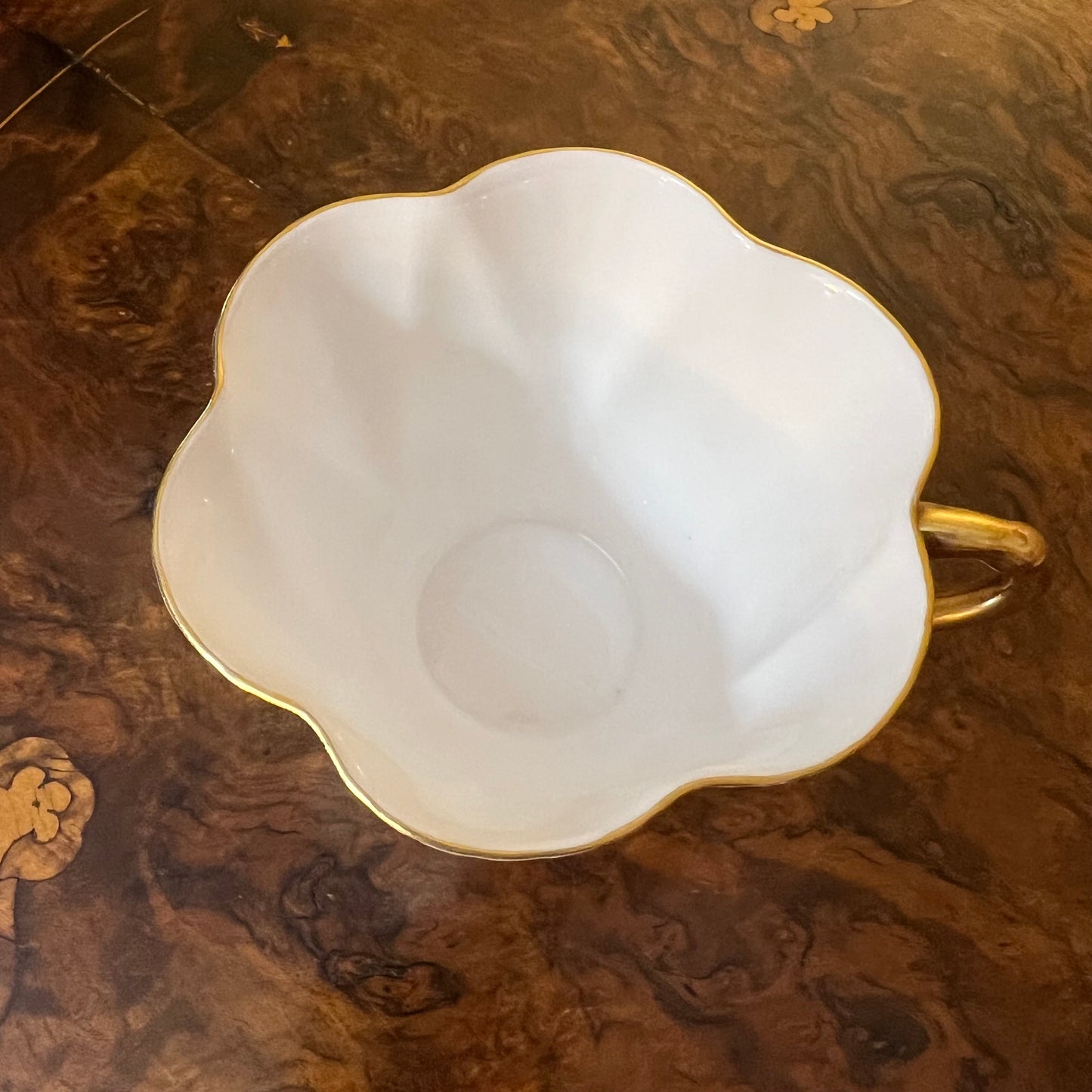 Vintage Shelley White Dainty Tea Cup & Saucer