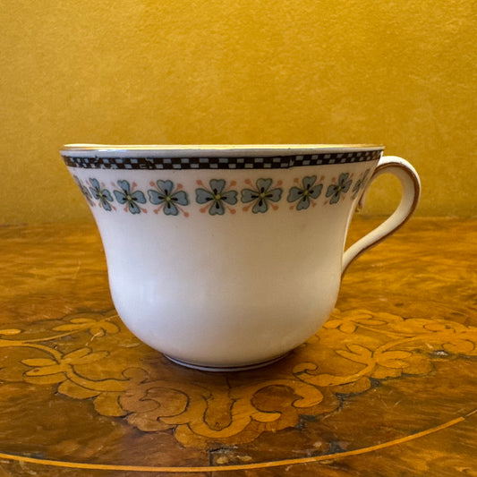 Vintage Taylor & Kent Four Leaf Clover Print Tea Cup
