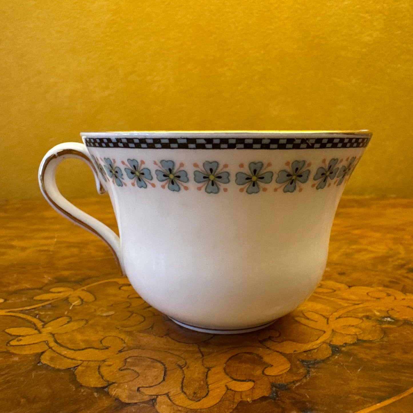 Vintage Taylor & Kent Four Leaf Clover Print Tea Cup