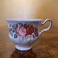 Vintage Queen Anne Roses Tea Cup Trio Set