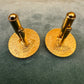 Vintage Gold-Tone Metal Royal NSW Bowling Association Cufflinks