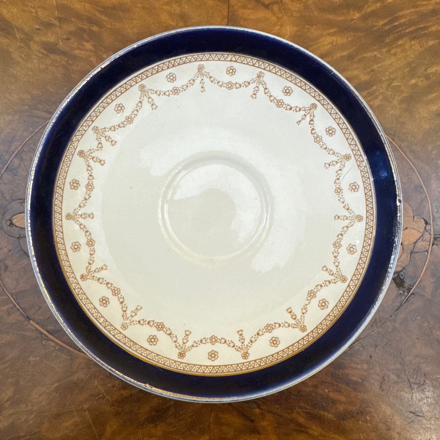 Vintage Alfred Meakin Bleu de Roi Saucer