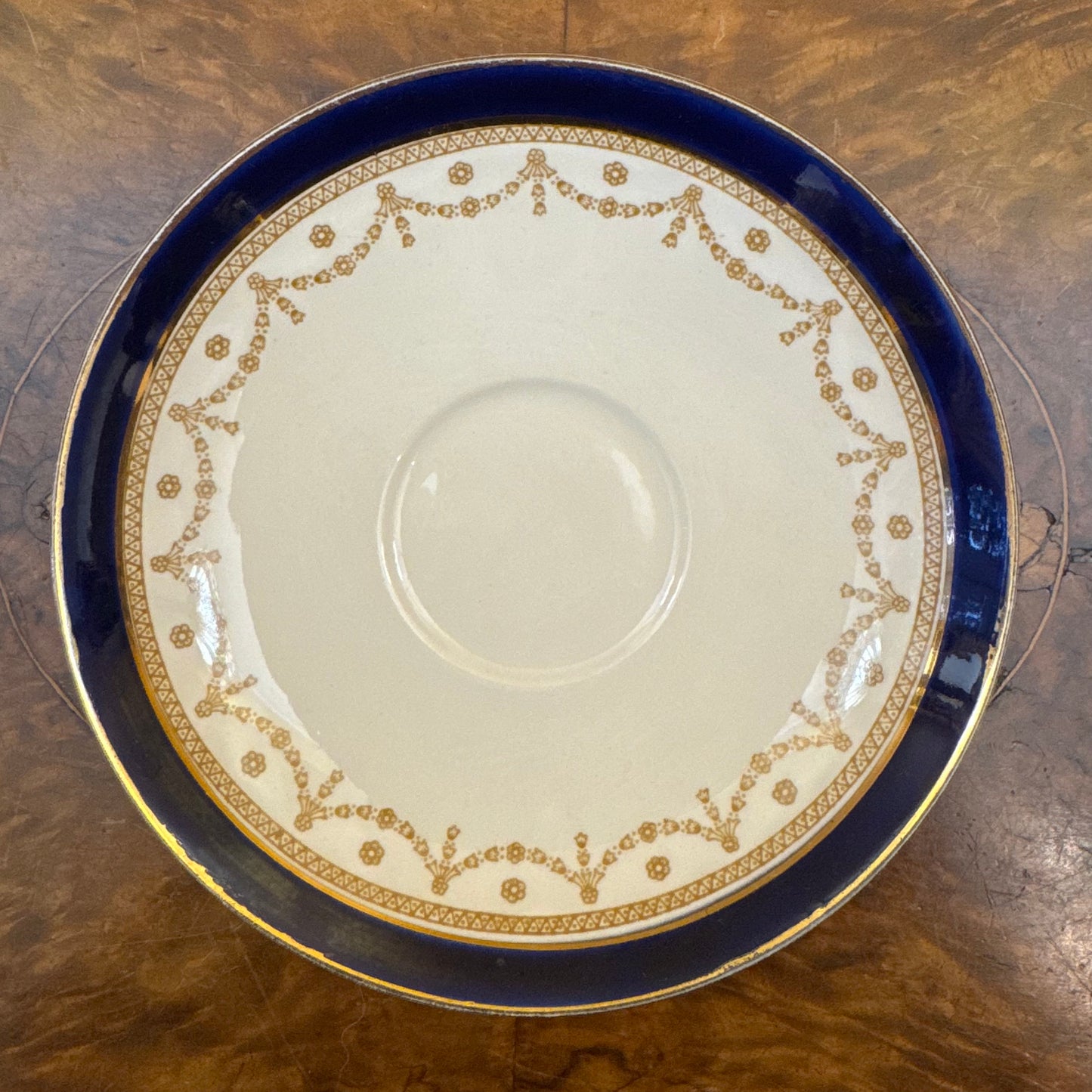 Vintage Alfred Meakin Bleu de Roi Saucer
