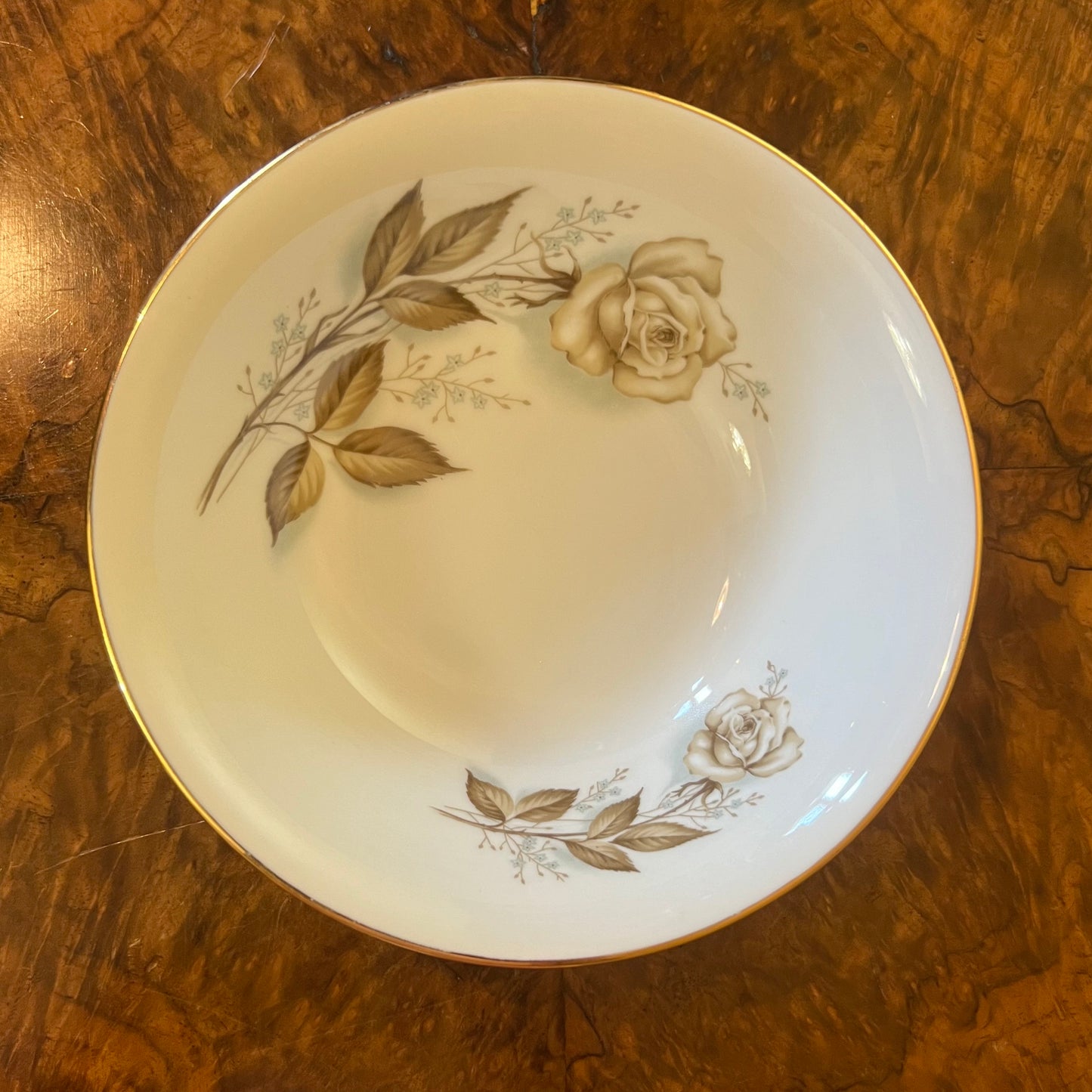 Vintage Westminster Damask Rose Bowl