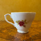 Vintage Duchess Rose Print Tea Cup Trio Set