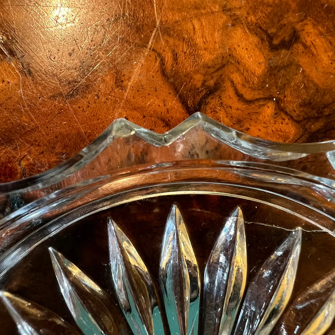Vintage Czechoslovakia Glass Small Dish