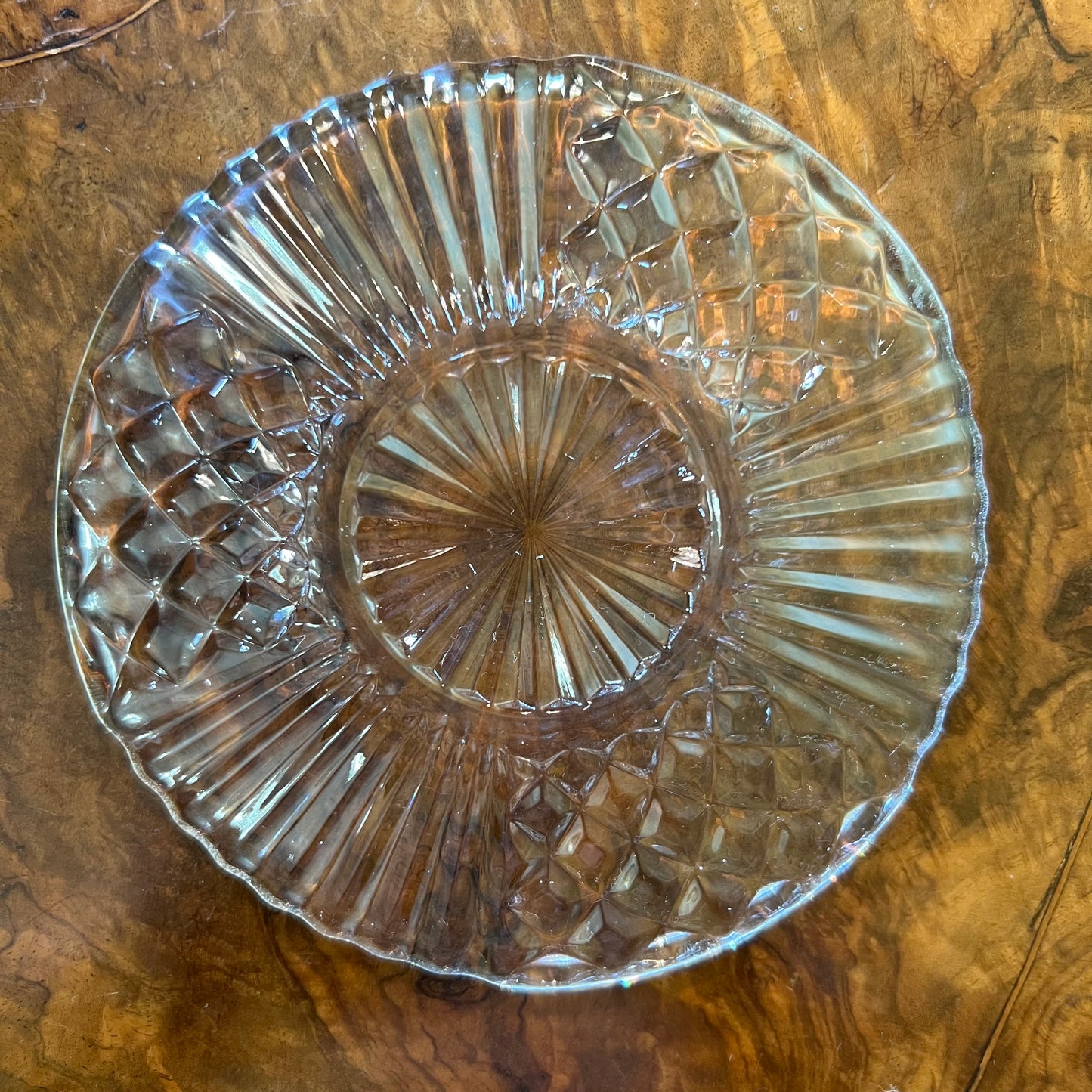 Vintage Glass Plate Dish